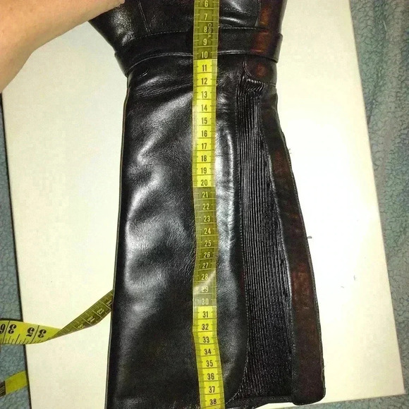 Luca Grossi knee high black boots 40 gently used - Picture 15 of 16